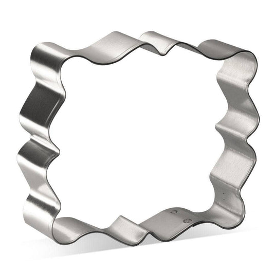 Fancy Rectangle Plaque Cookie Cutter, 4"