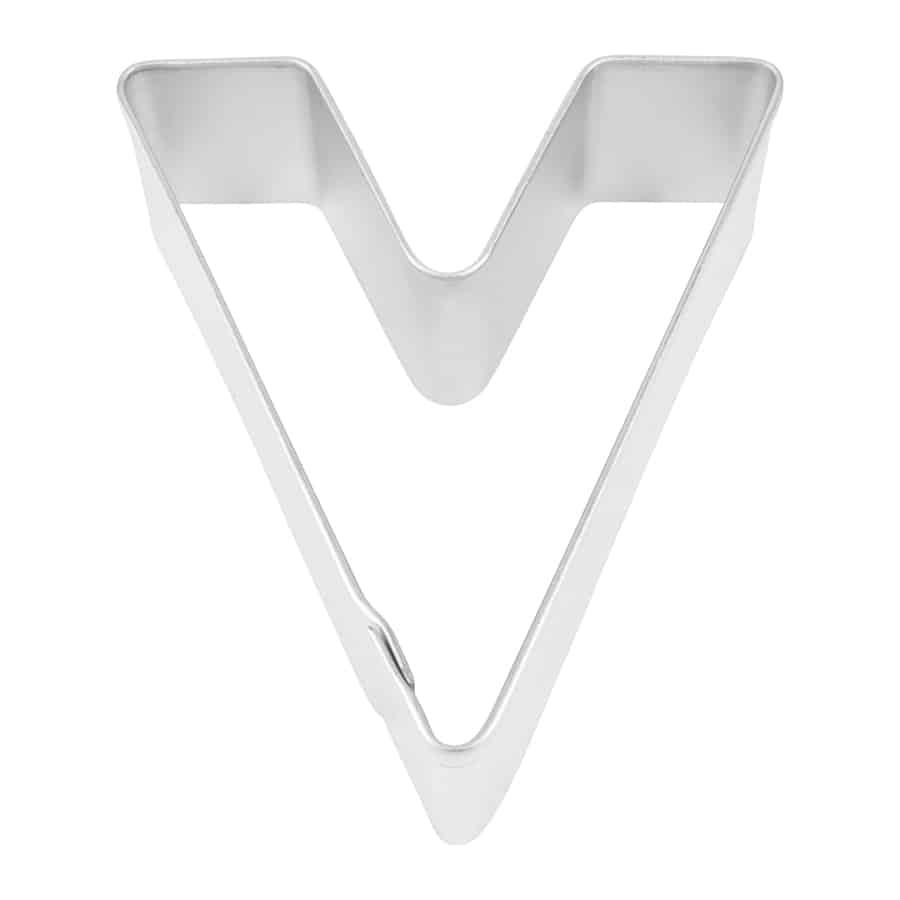 Letter V Cookie Cutter, 3"- R&M