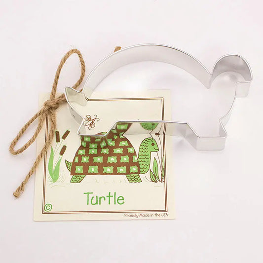 Turtle Cookie Cutter with Decorative Tag with Recipe- Ann Clark