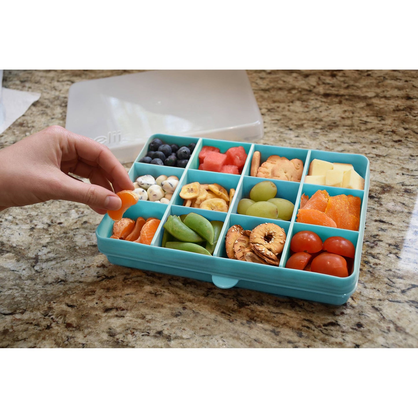 Melii Snackle Box, 12 Compartments, 48oz.