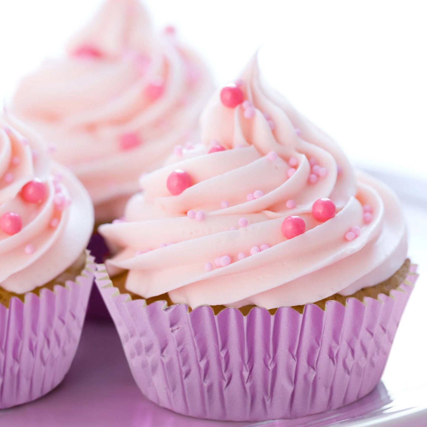Light Pink Foil Cupcake Liners, 32 count, 3.25" - Fox Run