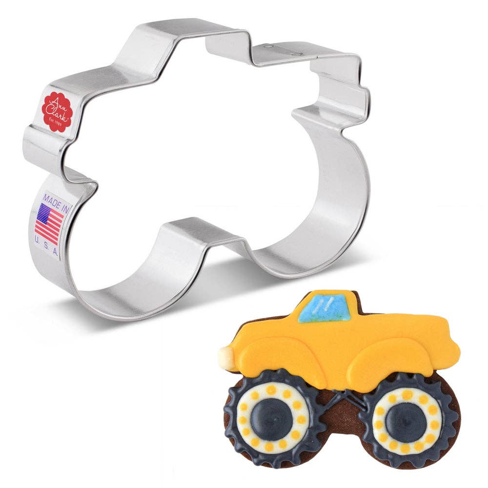 Monster Truck Cookie Cutter (4")- Ann Clark
