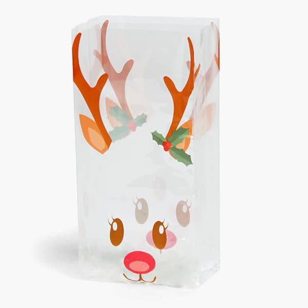 Nashville Wraps - Christmas Print Cello Treat Bags