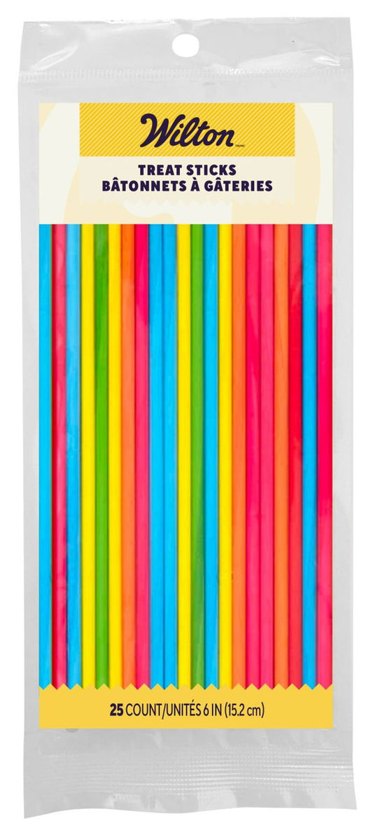 Assorted Bright 6-Inch Treat Sticks 100 Count