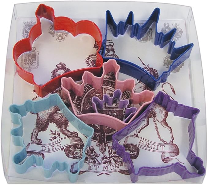 Princess Crowns 6 pc Cookie Cutter Set - R&M International