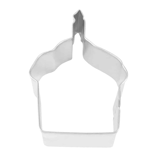 Cupcake with Candle Cookie Cutter 3.5" - R&M