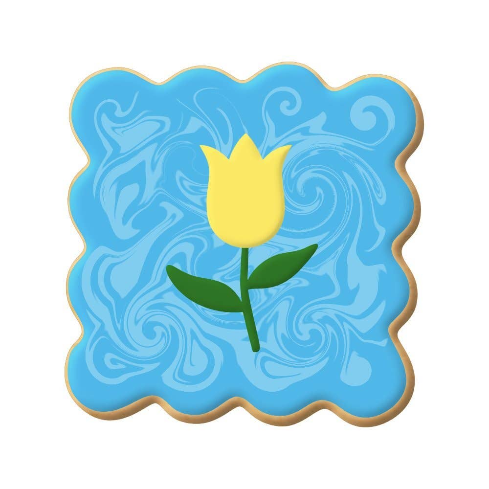 Mini Fancy Square Plaque Cookie Cutter, 1.5"
