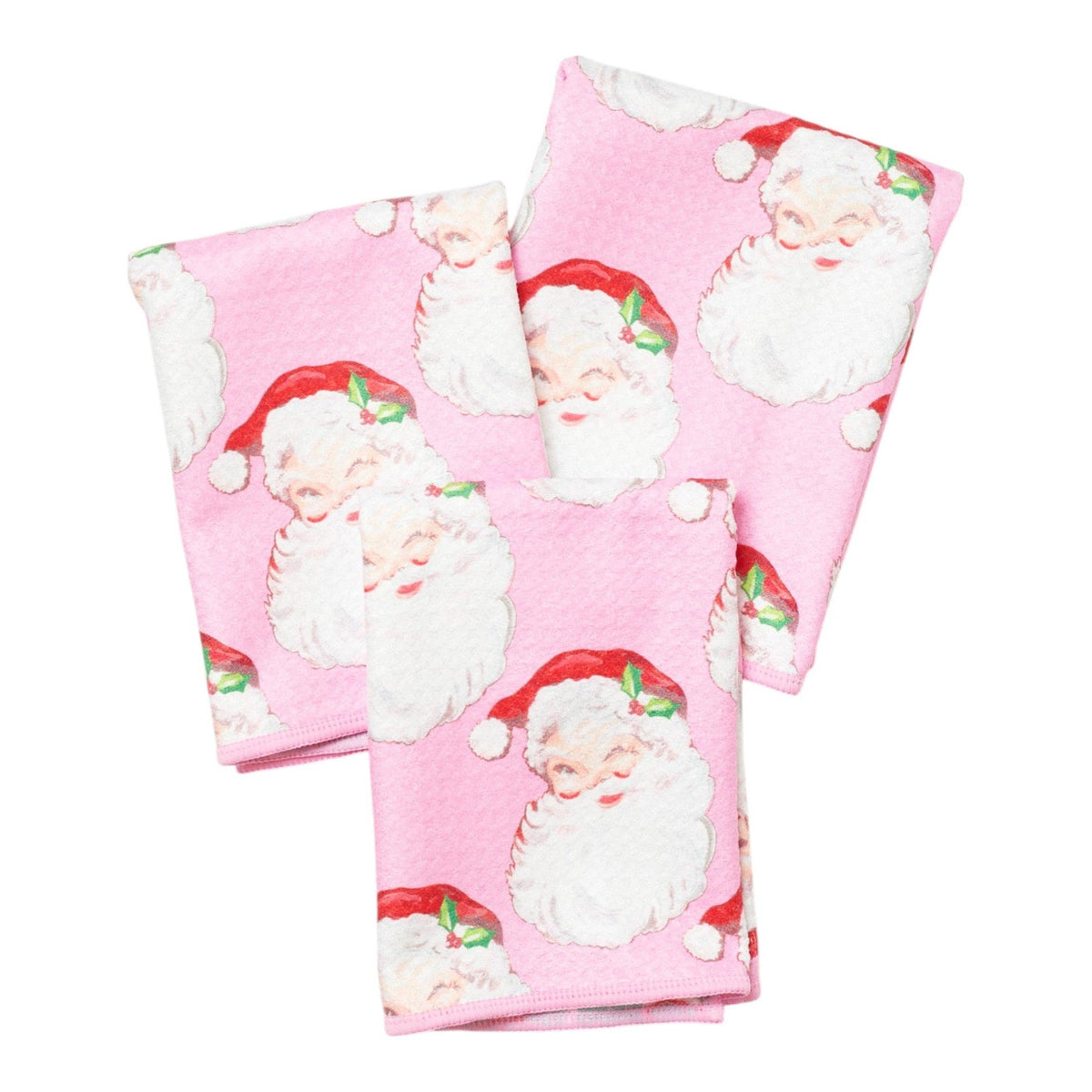 Once Again Home Co. - Mighty Mini Towel (Set of 3) Reversible - Heather Collins Santa Baby