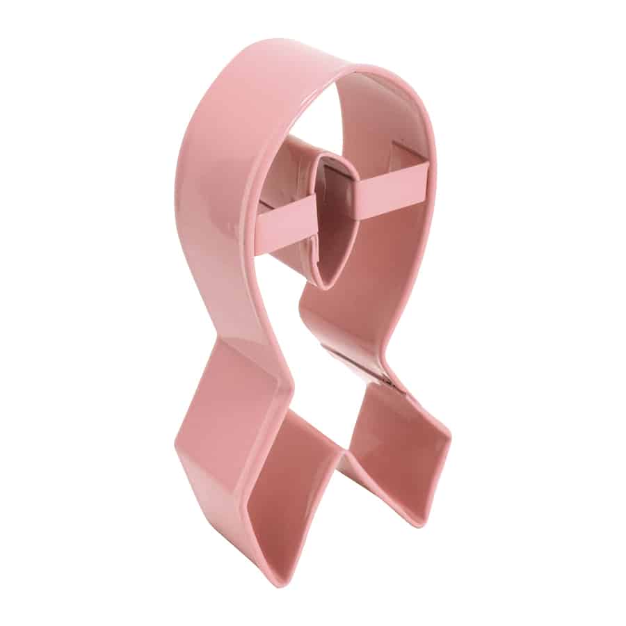 Ribbon Cookie Cutter, Pink Polyresin, 3.75"- R&M