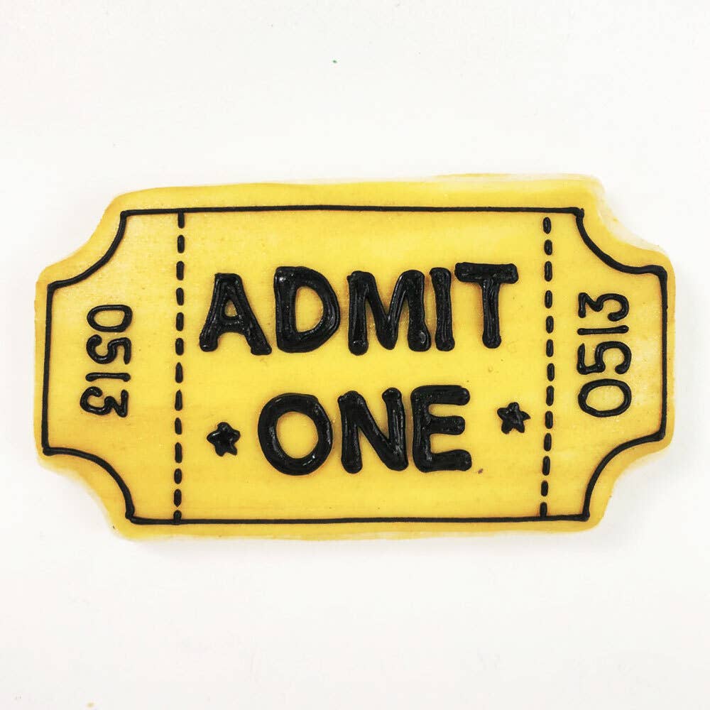 Ticket Plaque Cookie Cutter 3.75"