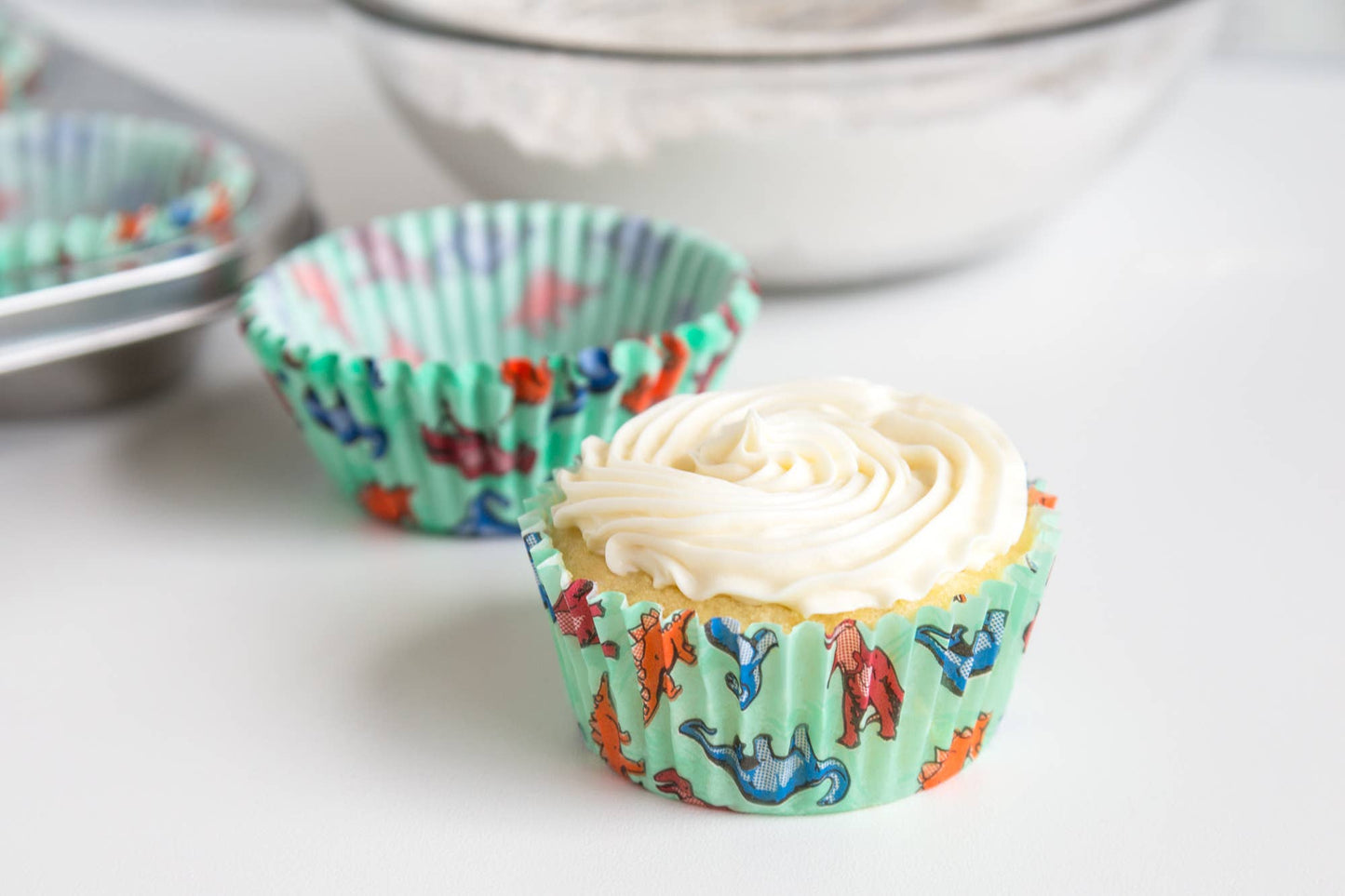 Dinosaur Cupcake Liners, Set of 50, 3"- Fox Run Brands