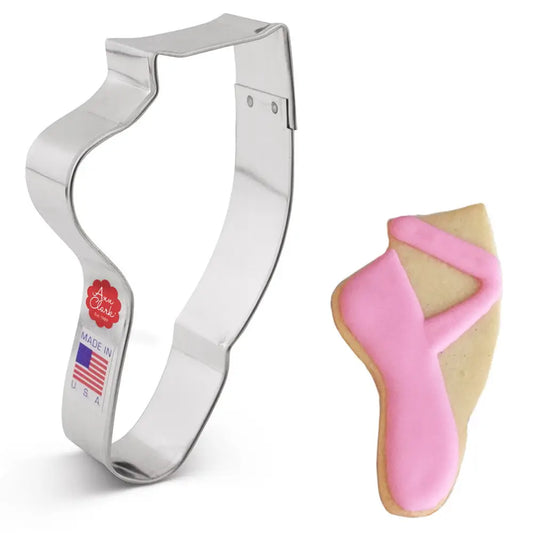 Ballet Slipper Cookie Cutter, 4.5"- Ann Clark