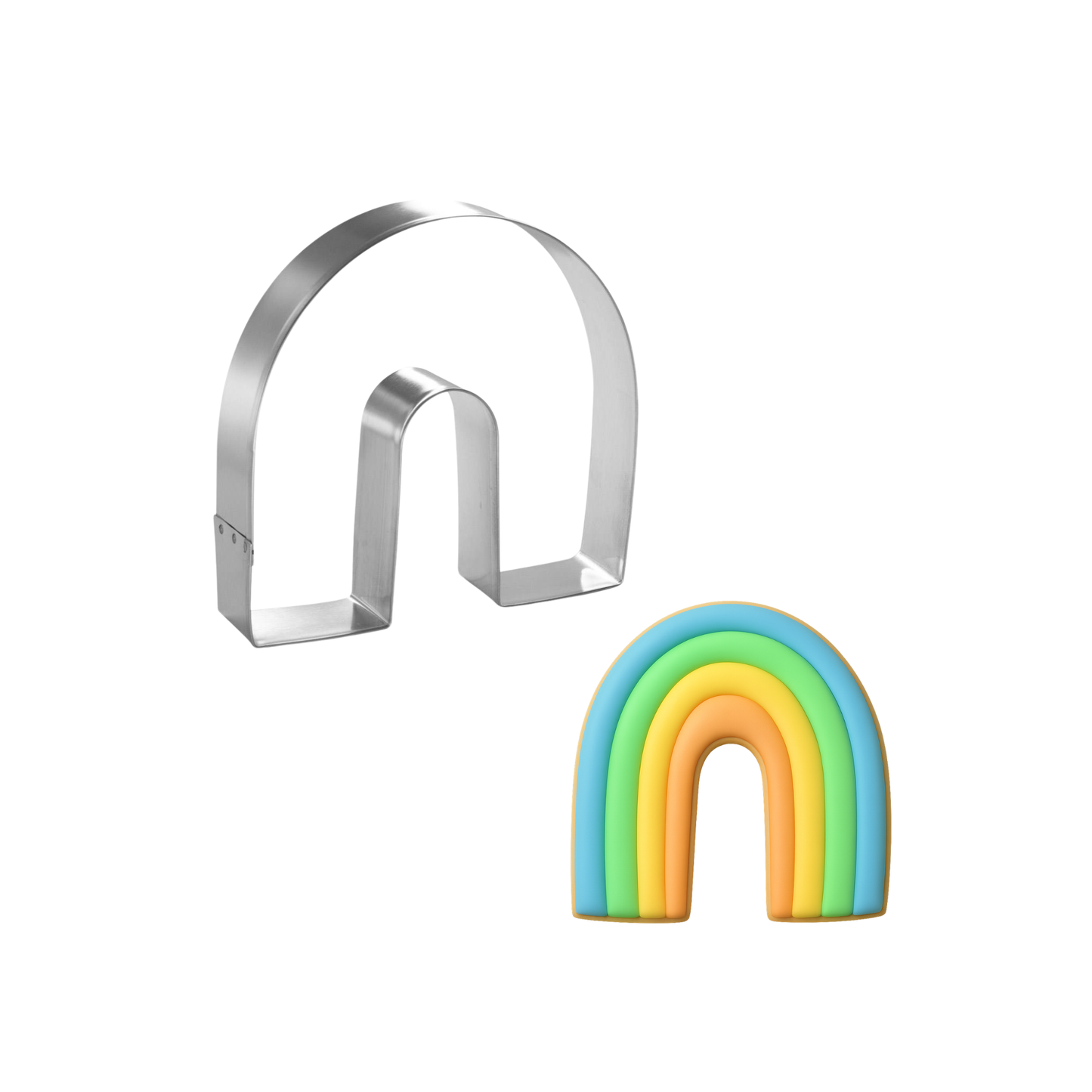 Rainbow/ Horseshoe Cookie Cutter, 3"
