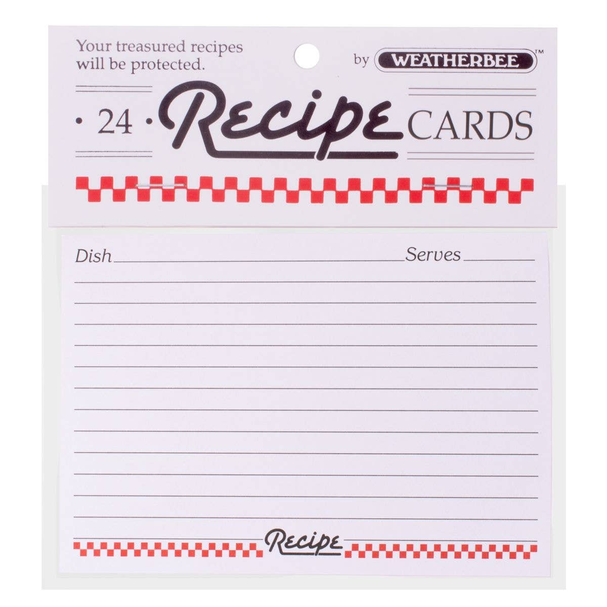 Recipe Cards, 4 x 6, Set Of 24 - Harold Import Co.