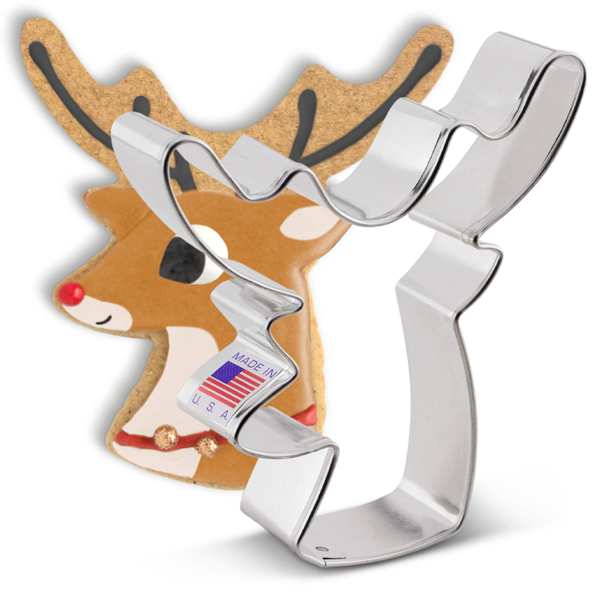 Ann Clark - Deer / Reindeer Head Cookie Cutter (Pack of 12)