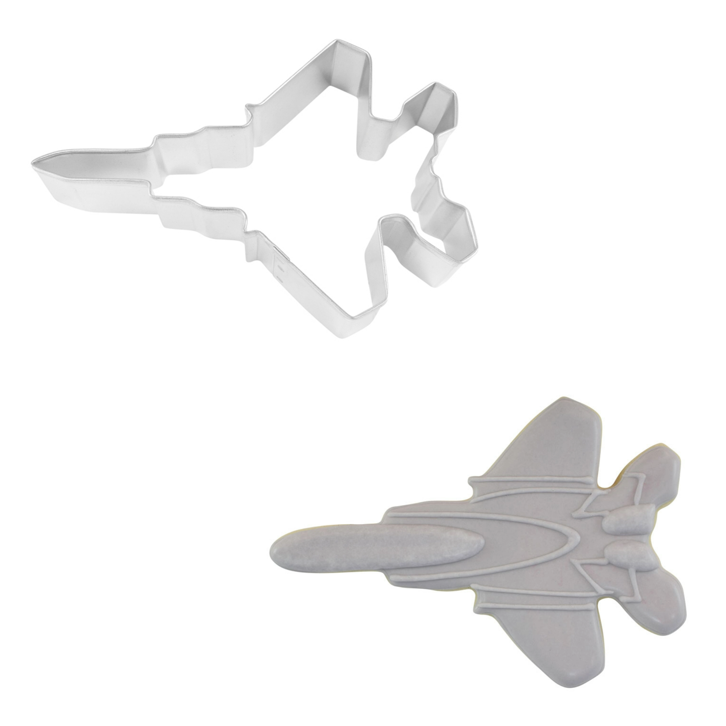 Fighter Jet Cookie Cutter (4.75")- R&M International -