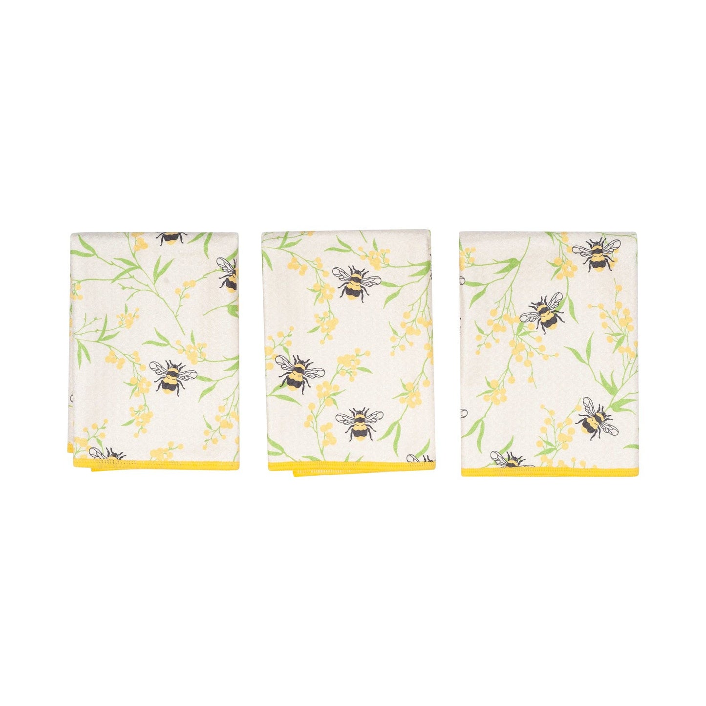 Bumblebee Mighty Mini Towel (Set of 3)-Once Again Home Co.