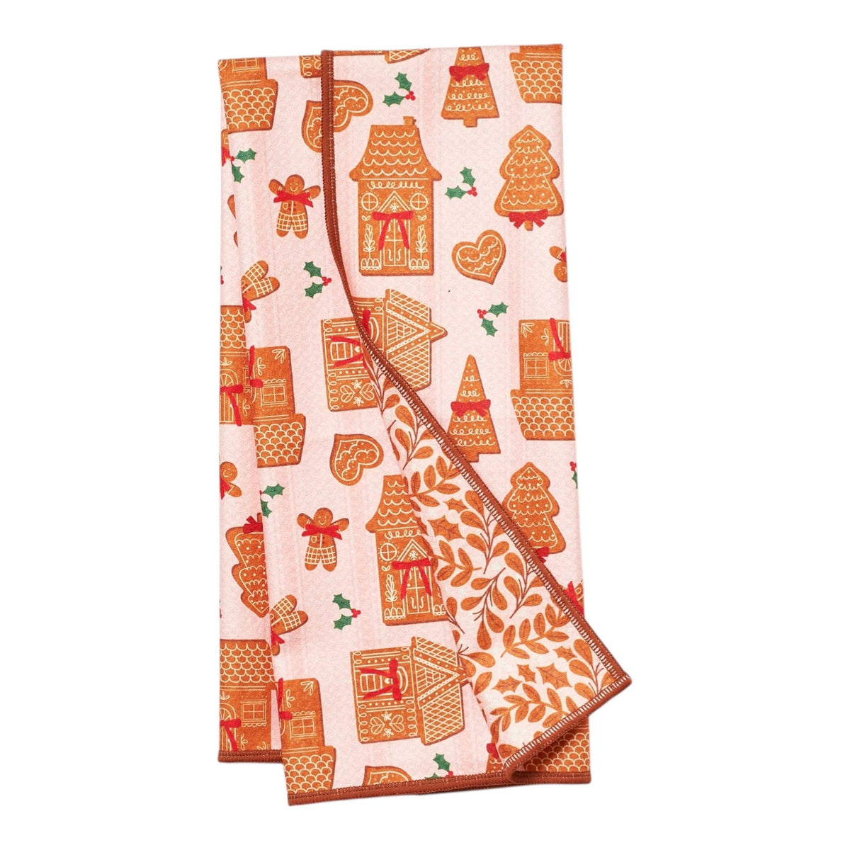 Once Again Home Co. - Anywhere Towel Reversible - Mable Tan Christmas Cookies
