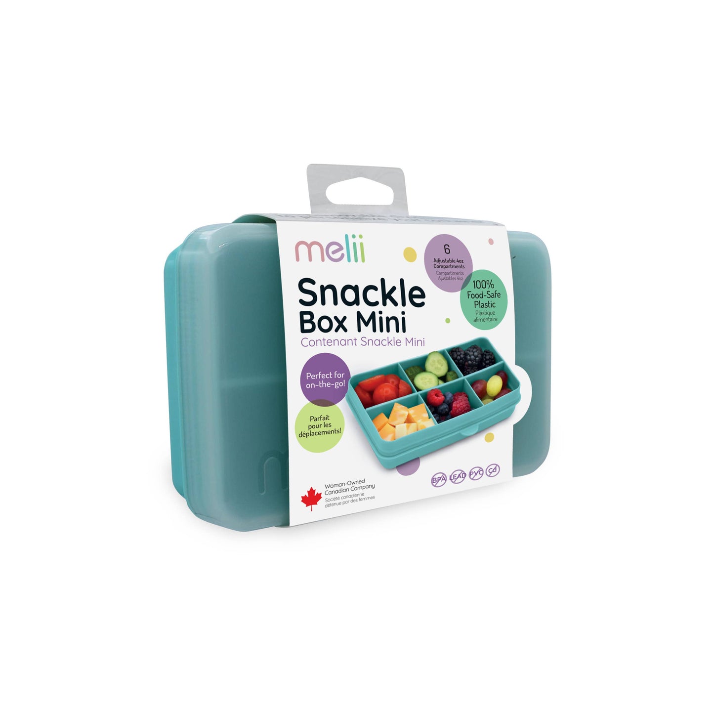 melii Mini Snackle Box - 6 Compartment