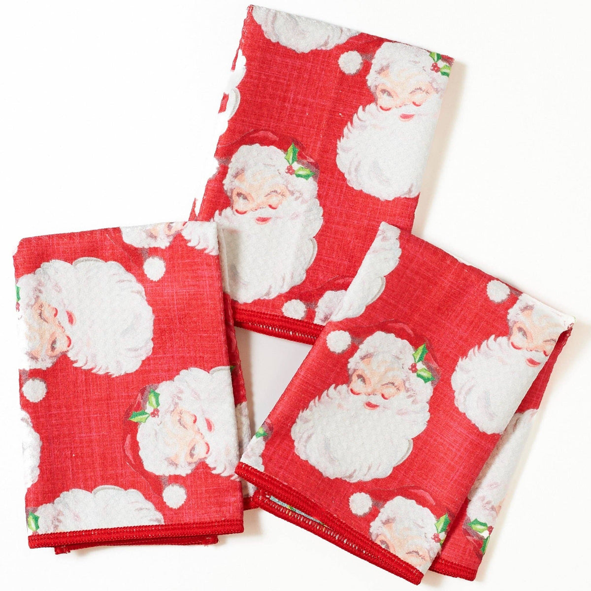 Once Again Home Co. - Mighty Mini Towel (Set of 3) Reversible - Heather Collins Santa Baby