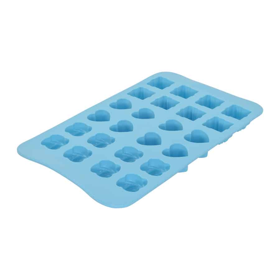 Present, Heart and Rose Silicone Candy Mold - R&M International