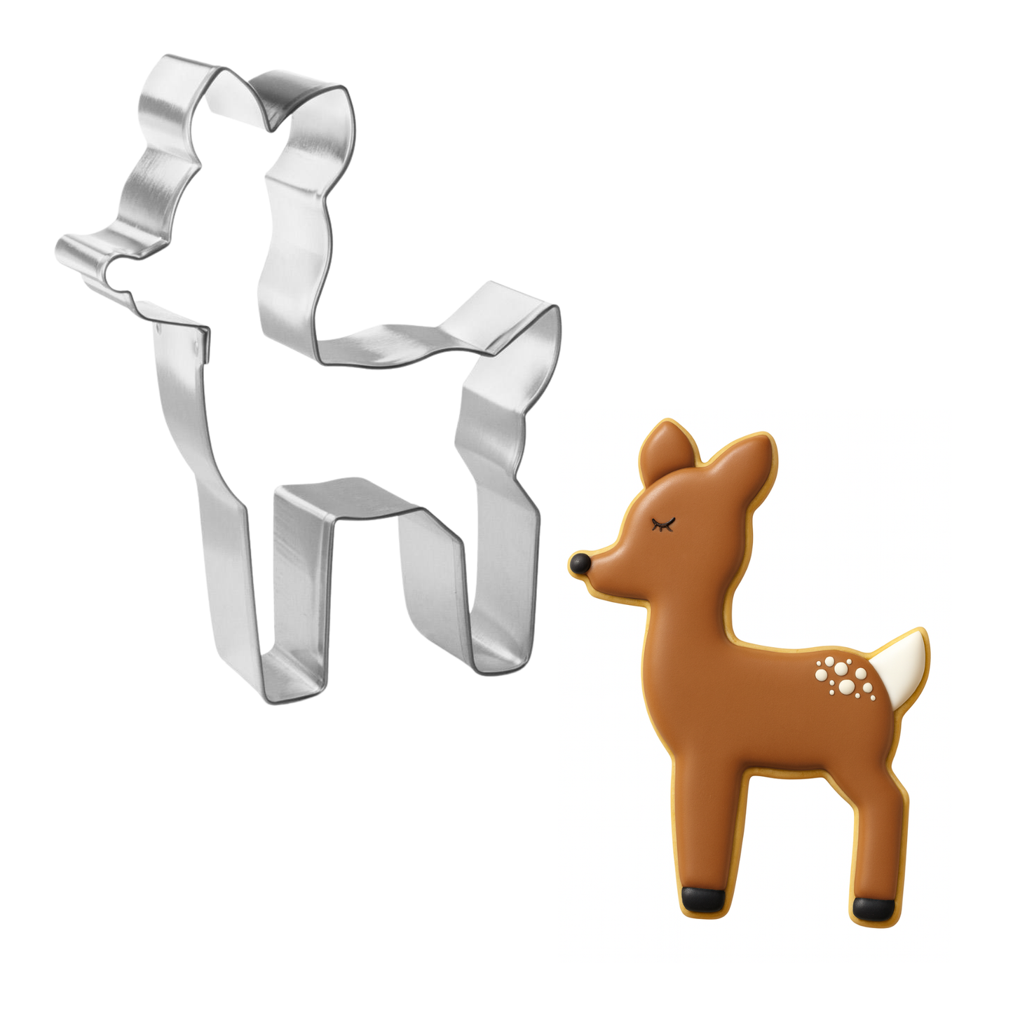 Rudolph/ Fawn Deer Cookie Cutter 4.25"