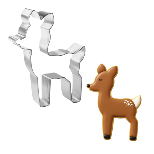 Rudolph/ Fawn Deer Cookie Cutter 4.25"