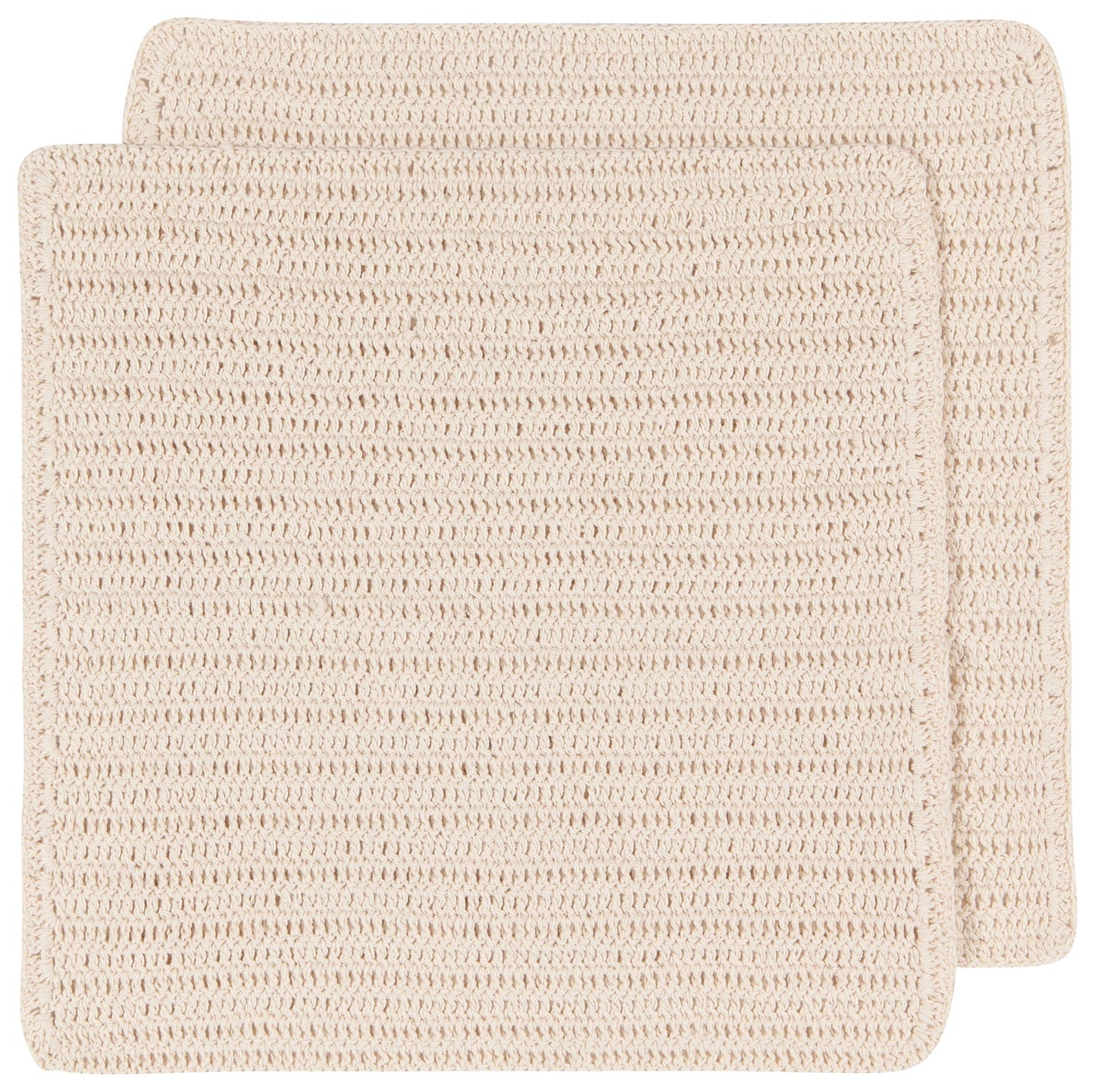Homespun Natural Crocheted Dishcloths Set of 2 - Now Designs by Danica