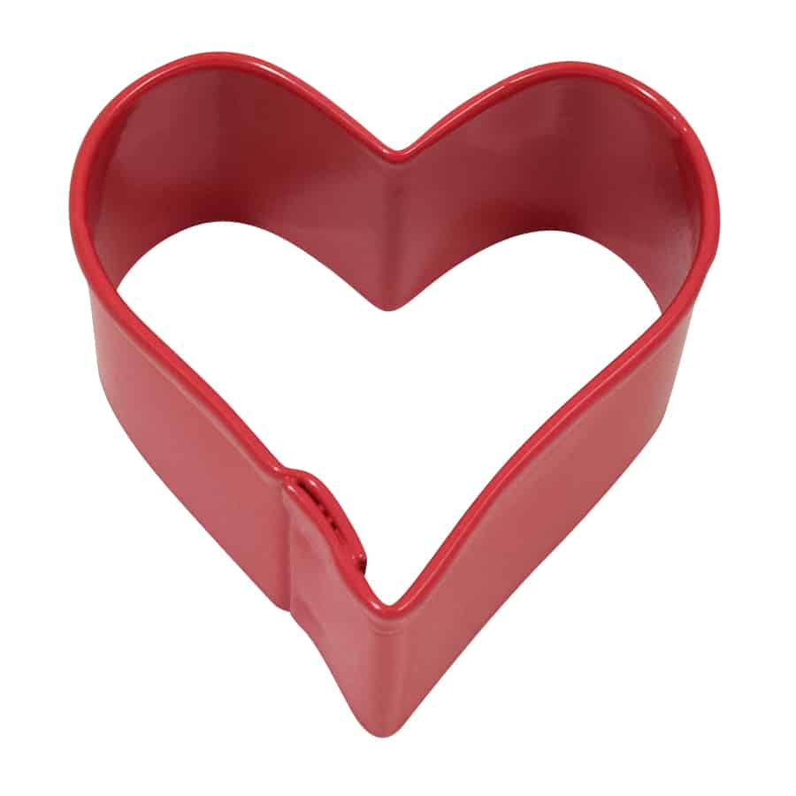R&M International - Mini Heart Cookie Cutter (Red, 1.5")