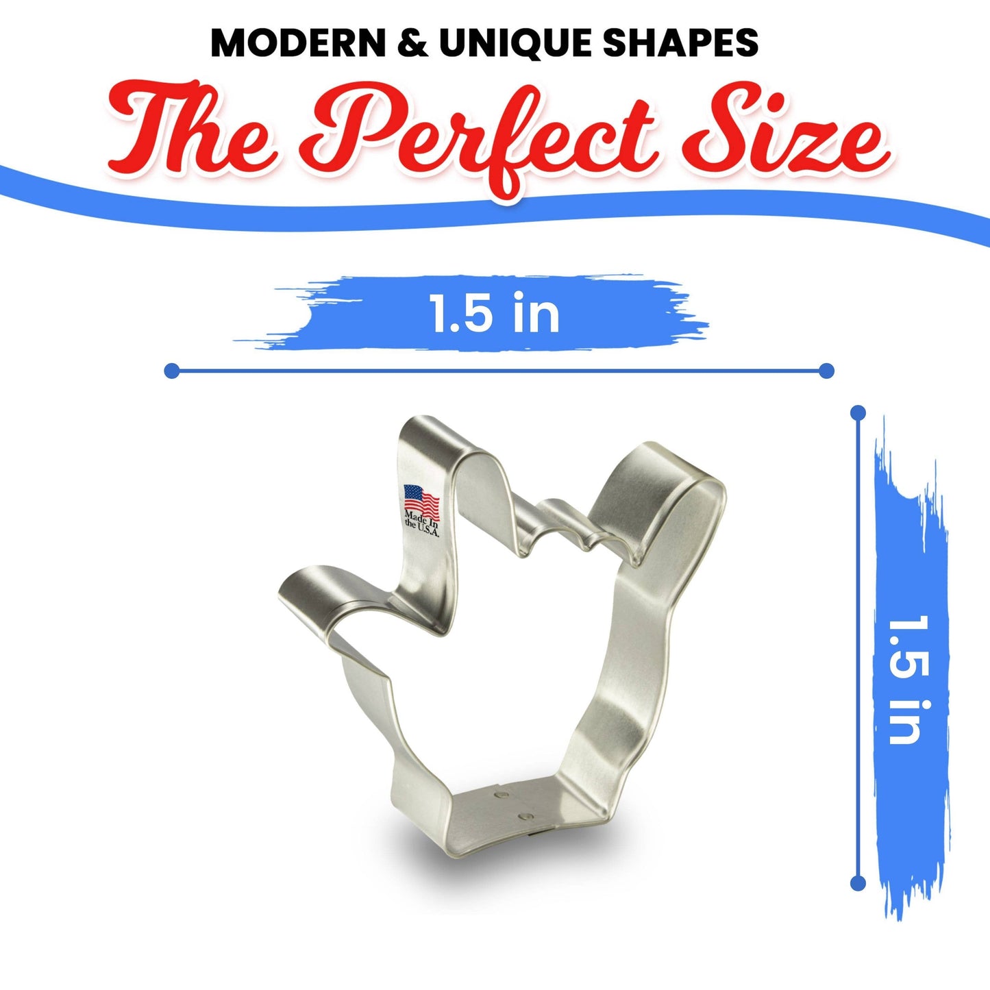 Mini Hand I Love You Sign Cookie Cutter (1.5")