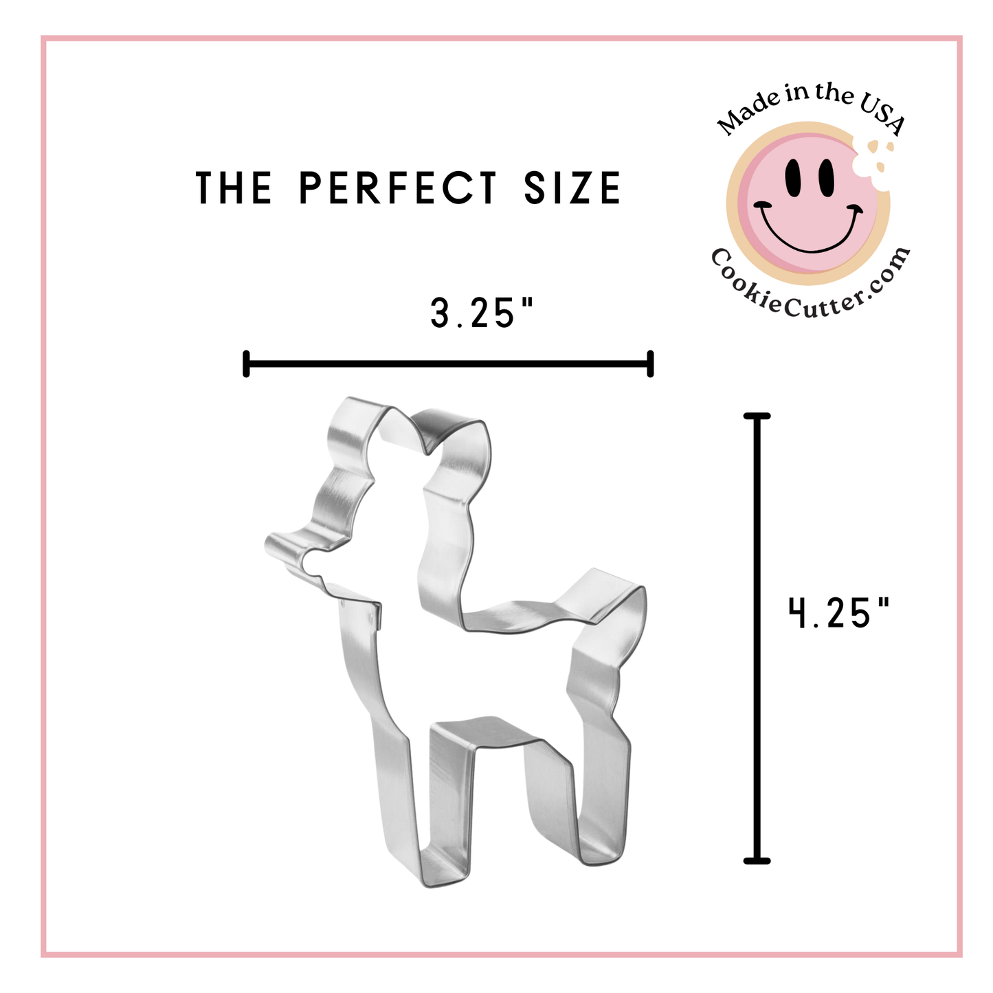 Rudolph/ Fawn Deer Cookie Cutter 4.25"