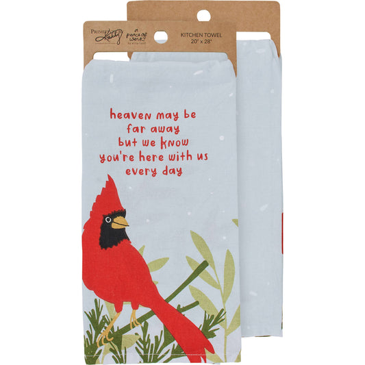 Here With Us Every Day Kitchen Towel - Primitives by Kathy