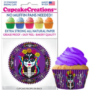 Day of the Dead Standard Baking Cups, 32 count- Cupcake Creations