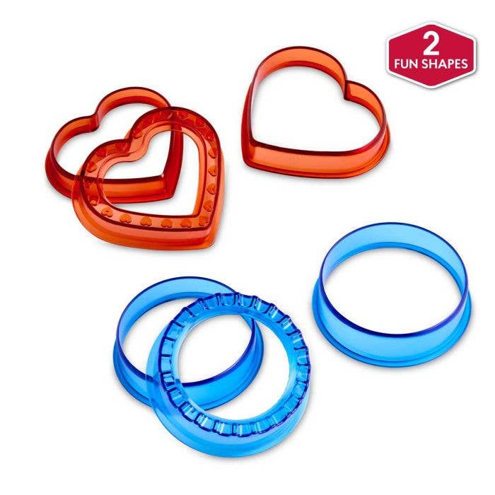 Pocket Sandwich Makers, Heart & Circle Set Of 2