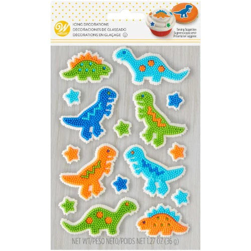 Dinosaur and Star Icing Decorations- Wilton