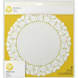 10" Doilies, 10 count- Wilton
