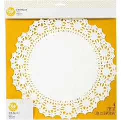12" Doilies, 6 count- Wilton