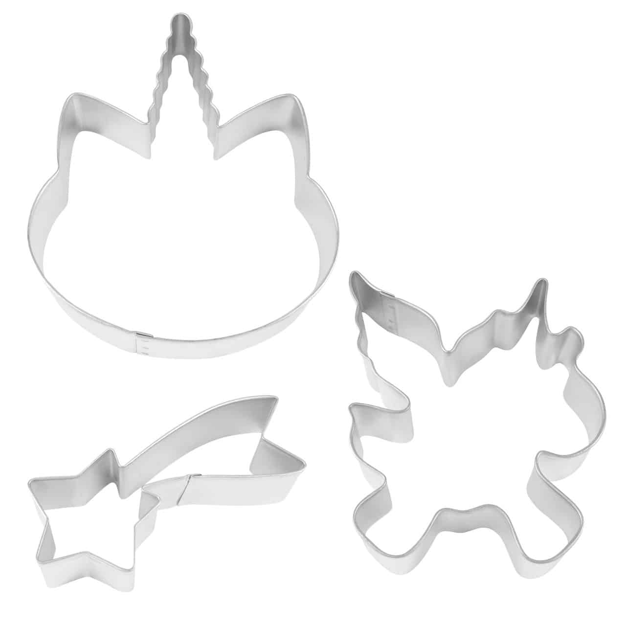 Unicorn Magic 3 PC Cookie Cutter Set- R&M International