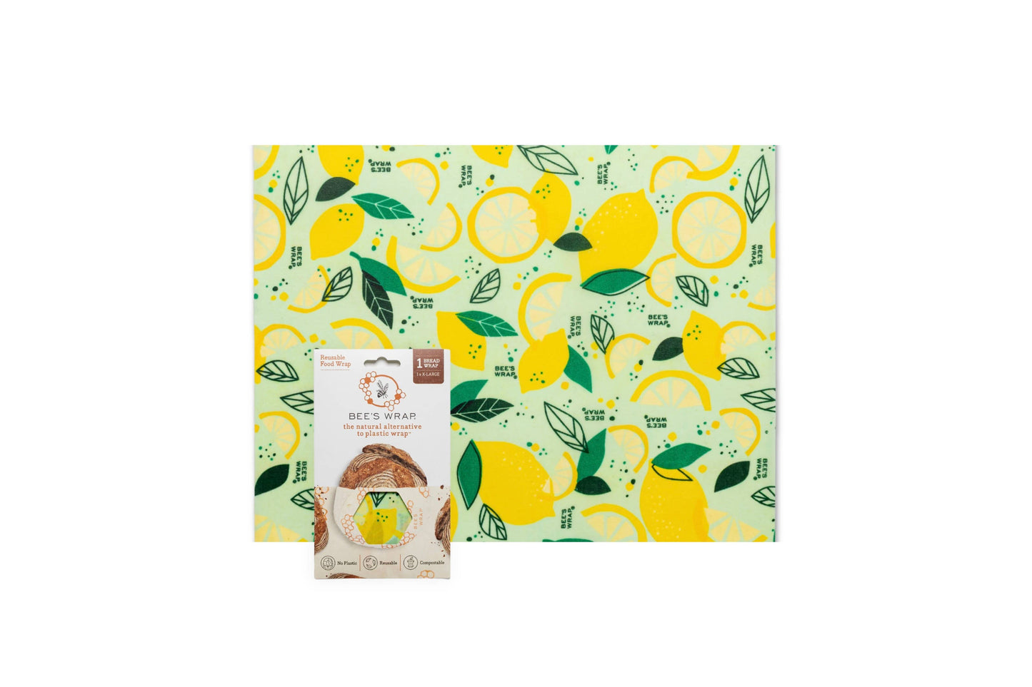 Fresh Squeeze Print- Bee’s Wrap® Beeswax Reusable Bread Wrap