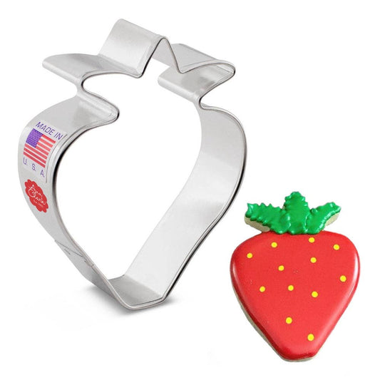 Strawberry Cookie Cutter, 3.25"- Ann Clark