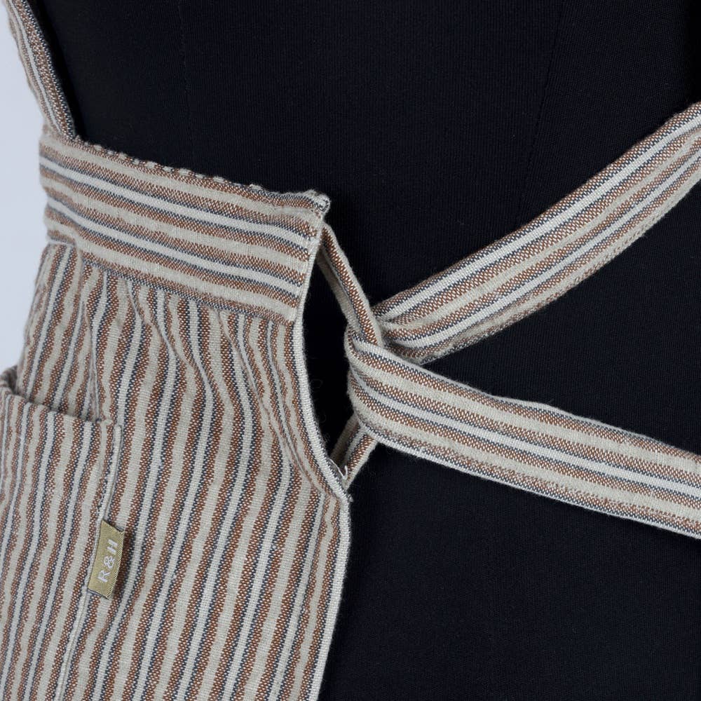 Seer Sucker Apron - Brown - Raine & Humble
