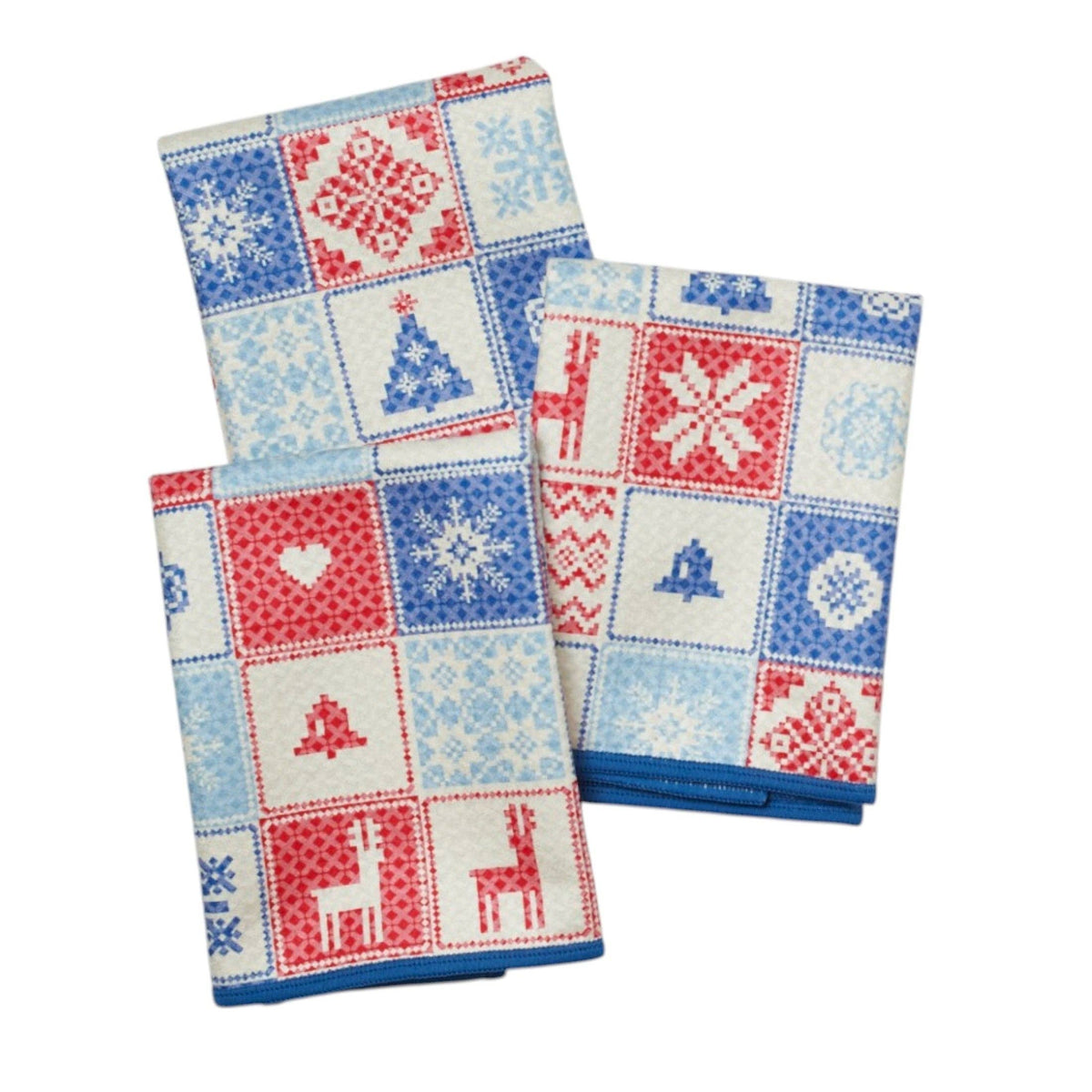 Once Again Home Co. - Mighty Mini Towel (Set of 3) Reversible - Signature Arctic Cross Stitch