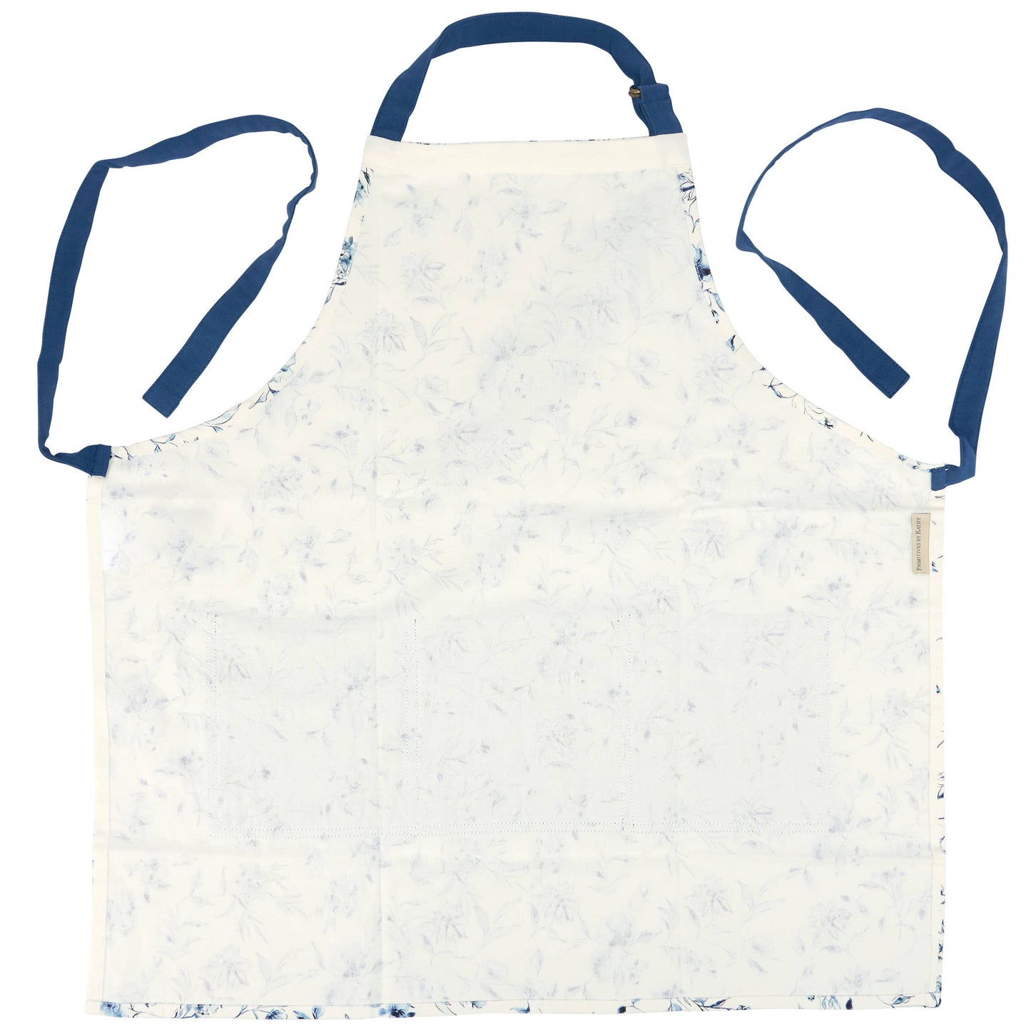 Blue Floral Apron - Primitives by Kathy