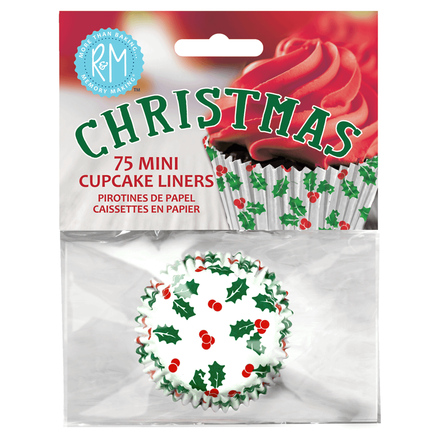 Mini Cupcake Liners Christmas /75 - R&M International