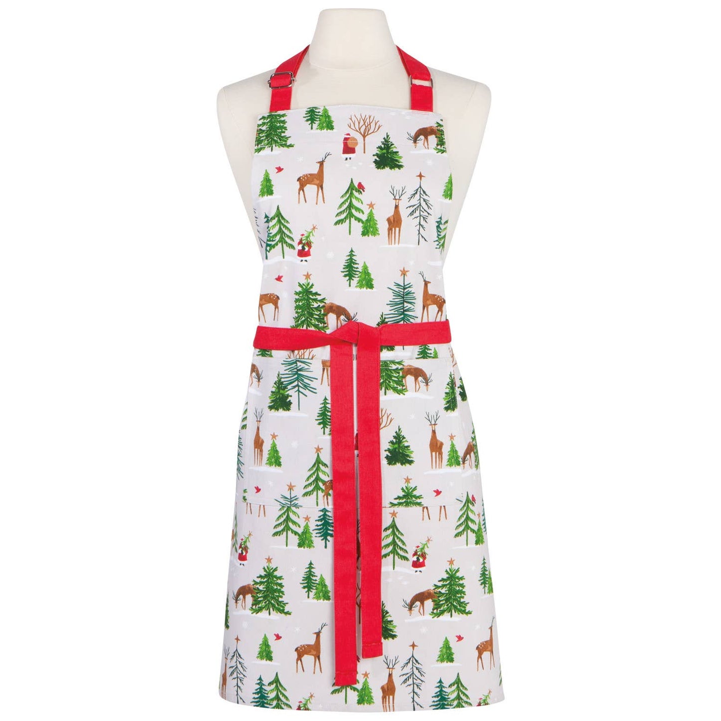 Santa's Reindeer Christmas Chef Apron- Now Designs by Danica