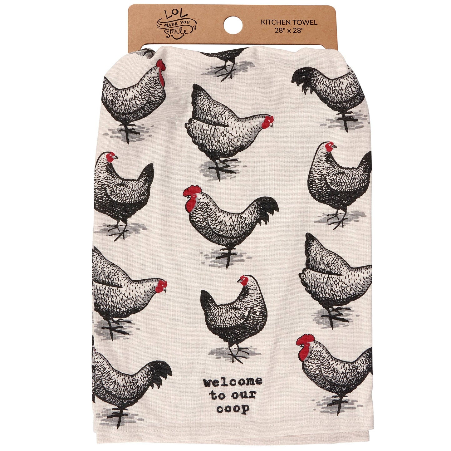 Welcome To Our Coop Kitchen Towel- Primitives by Kathy