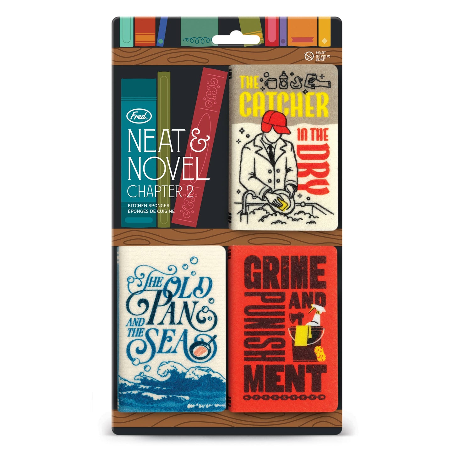 Sponges - NEAT AND NOVEL CHAPTER TWO - Book Parody Designs - Fred & Friends