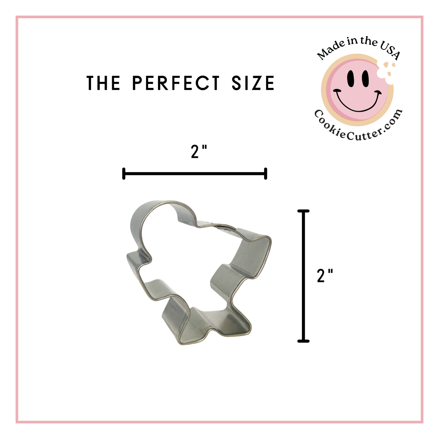 Baby in Manger Cookie Cutter, 2"