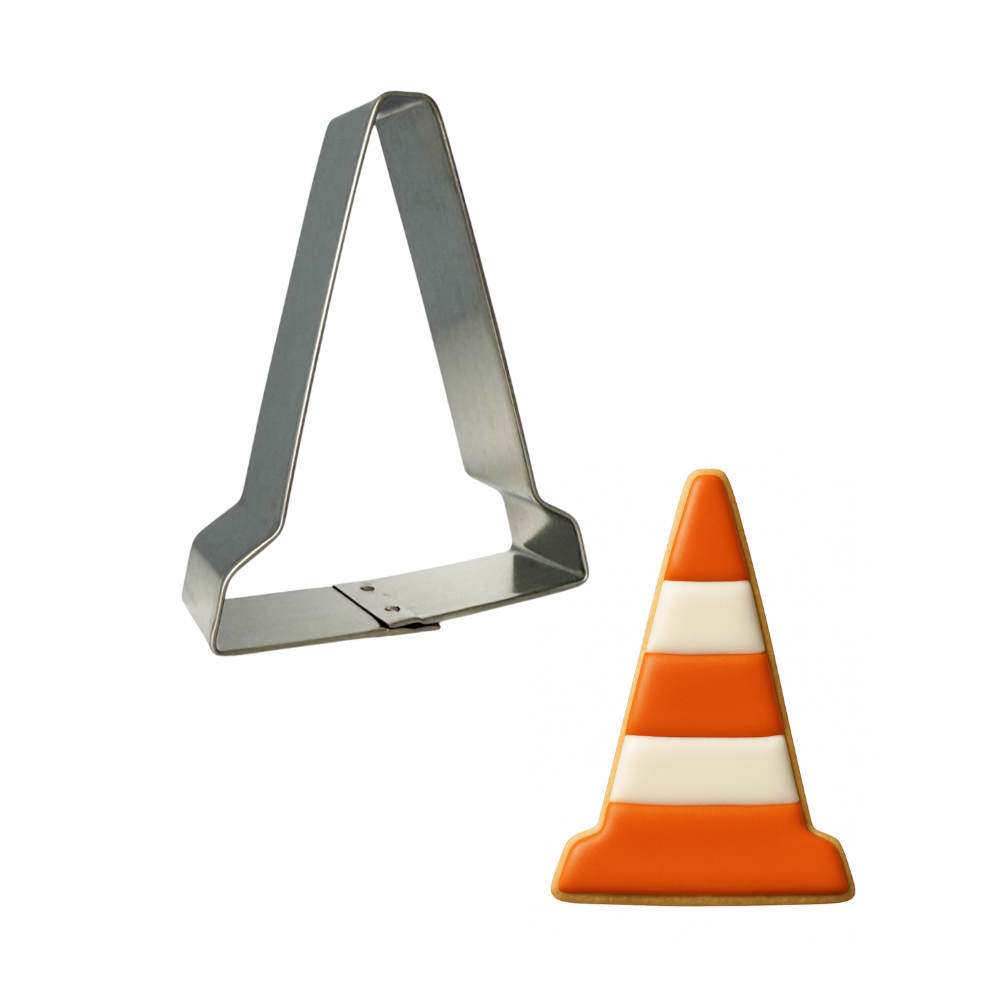 Traffic Cone Cookie Cutter (3.5")