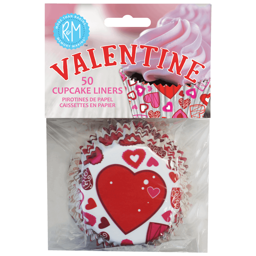 Valentine Cupcake Liners /50 - R&M International